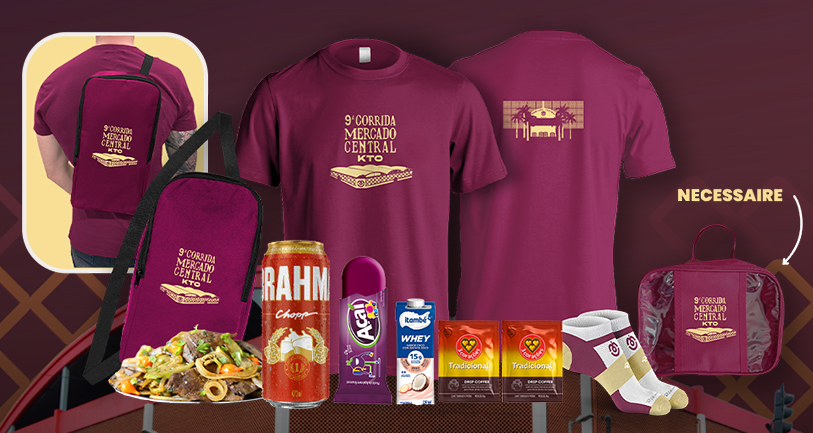 9ª Corrida e Caminhada Mercado Central - Kit Atleta