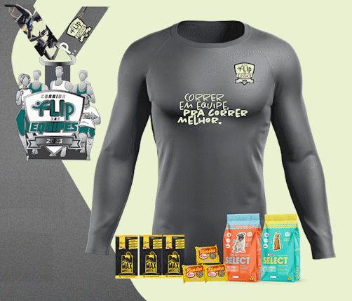 Corrida Flip das Equipes 2023 - Kit