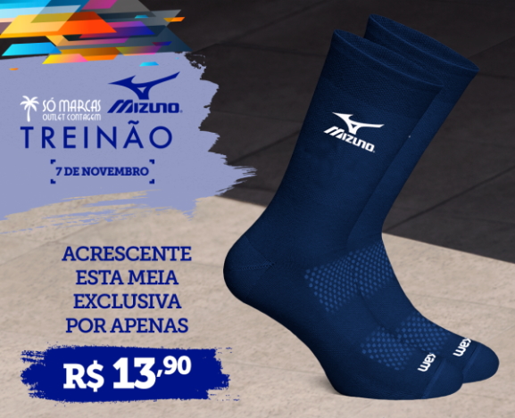 Treinão Só Marcas Mizuno Online Edition - Meia