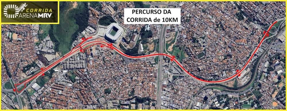 Corrida Arena MRV 2023 - Percurso 10km