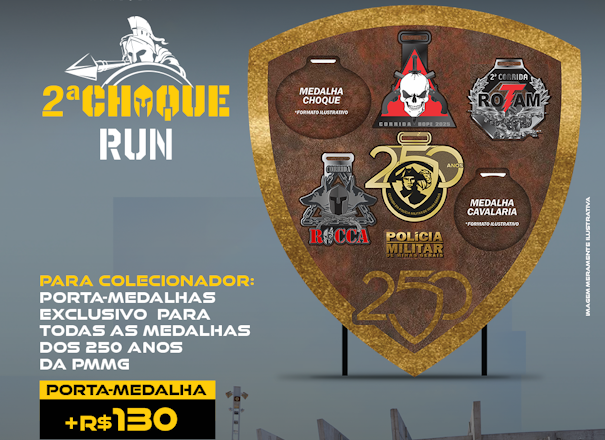 Choque Run 2025 - Porta Medalha